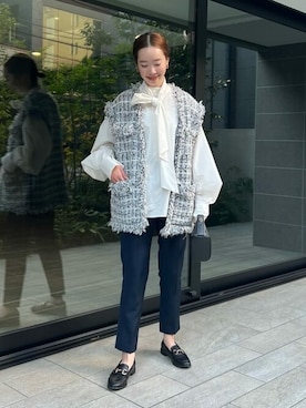 「UR'S（ユアーズ）のアイテム（ベスト）」を使った、ur'sさん（レディース・162cm）の冬コーディネート