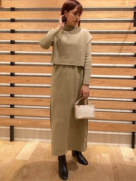 「urs」｜「アイテム（ブーツ）」を使った、ur'sさん（レディース・168cm）の冬コーディネート
