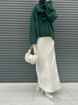 「urs」｜「アイテム（ブーツ）」を使った、ur'sさん（レディース・168cm）の冬コーディネート