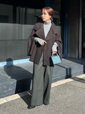 「urs」｜「アイテム（ブーツ）」を使った、ur'sさん（レディース・153cm）の冬コーディネート
