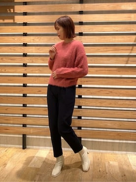 「urs」｜「アイテム（ブーツ）」を使った、ur'sさん（レディース・168cm）の冬コーディネート