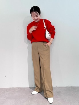 「urs」｜「アイテム（ブーツ）」を使った、ur'sさん（レディース・153cm）の冬コーディネート