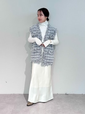 「UR'S（ユアーズ）のアイテム（ベスト）」を使った、ur'sさん（レディース・153cm）の冬コーディネート