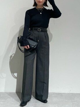 「urs」｜「アイテム（アクセサリー）」を使った、ur'sさん（レディース・153cm）の冬コーディネート