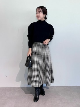 「urs」｜「アイテム（アクセサリー）」を使った、ur'sさん（レディース・153cm）の冬コーディネート