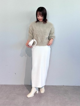「urs」｜「アイテム（ブーツ）」を使った、ur'sさん（レディース・153cm）の冬コーディネート