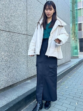 「urs」｜「アイテム（ブーツ）」を使った、ur'sさん（レディース・164cm）の冬コーディネート