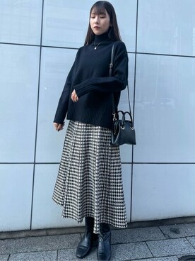 「urs」｜「アイテム（ブーツ）」を使った、ur'sさん（レディース・164cm）の冬コーディネート