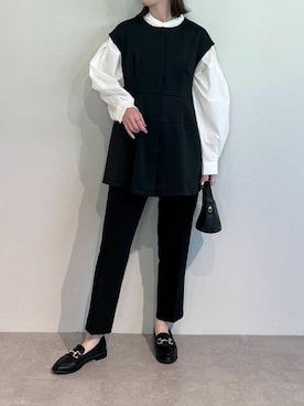 「UR'S（ユアーズ）のアイテム（ベスト）」を使った、ur'sさん（レディース・162cm）の冬コーディネート