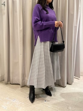 「urs」｜「アイテム（アクセサリー）」を使った、ur'sさん（レディース・153cm）の冬コーディネート