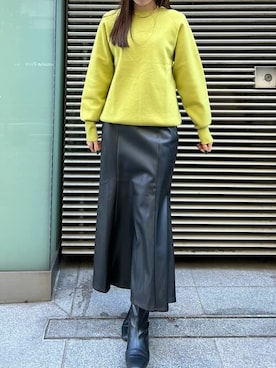 「ピスタチオ」｜「アイテム（ブーツ）」を使った、ur'sさん（レディース・164cm）の冬コーディネート