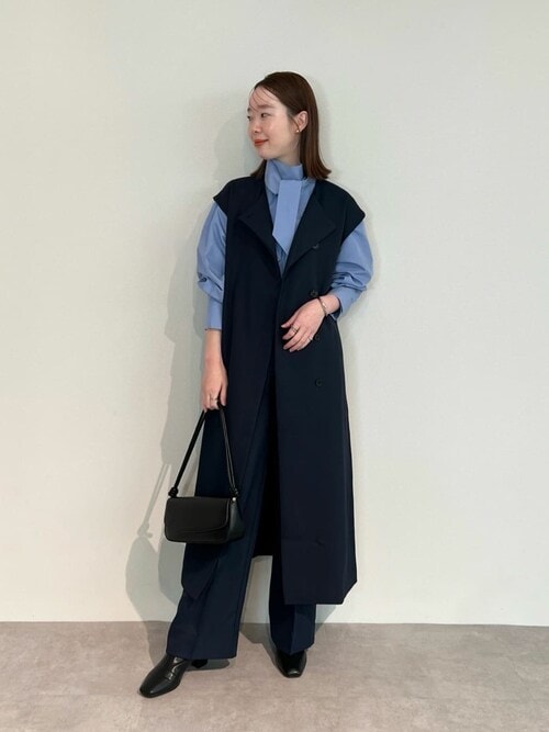 美品꧁ebure꧂ロングジレ ロングベスト はおり Ｆ　モスグリーン 3_000000021497.jpg?1695717365