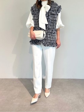 「UR'S（ユアーズ）のアイテム（ベスト）」を使った、ur'sさん（レディース・168cm）の冬コーディネート