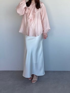 「UR'S（ユアーズ）のナローアンクルストラップサンダル（サンダル）」を使った、ur'sさん（レディース・166cm）の冬コーディネート