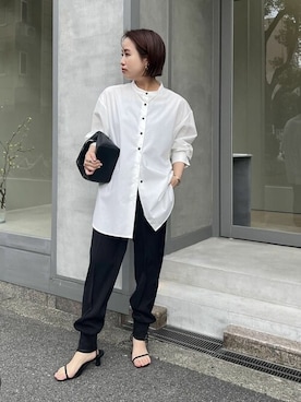 「UR'S（ユアーズ）のナローアンクルストラップサンダル（サンダル）」を使った、ur'sさん（レディース・153cm）の春コーディネート
