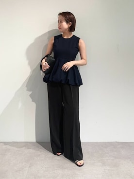 「UR'S（ユアーズ）の5㎝ヒールダブルストラップサンダル（サンダル）」を使った、ur'sさん（レディース・153cm）の春コーディネート