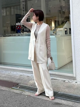 「urs」｜「アイテム（アクセサリー）」を使った、ur'sさん（レディース・153cm）の春コーディネート