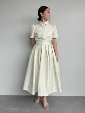 「UR'S（ユアーズ）の5㎝ヒールダブルストラップサンダル（サンダル）」を使った、ur'sさん（レディース・153cm）の春コーディネート