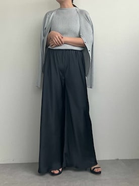 「アイテム（ニット/セーター、シルバー系）」を使った、ur'sさん（レディース・158cm）の春コーディネート