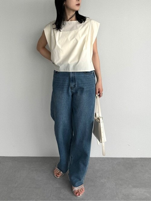 大人のラッシュガードパフショルダートップス