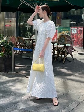 「UR'S（ユアーズ）のナローアンクルストラップサンダル（サンダル）」を使った、ur'sさん（レディース・162cm）の春コーディネート