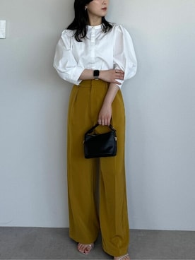 「UR'S（ユアーズ）の5㎝ヒールダブルストラップサンダル（サンダル）」を使った、ur'sさん（レディース・157cm）の春コーディネート