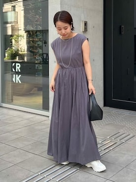 「urs」｜「アイテム（ワンピース/ドレス）」を使った、ur'sさん（レディース・153cm）の夏コーディネート