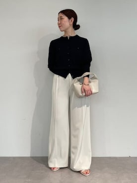 「UR'S（ユアーズ）の5㎝ヒールダブルストラップサンダル（サンダル）」を使った、ur'sさん（レディース・153cm）の夏コーディネート