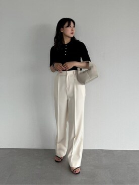 「UR'S（ユアーズ）のナローアンクルストラップサンダル（サンダル）」を使った、ur'sさん（レディース・157cm）の夏コーディネート