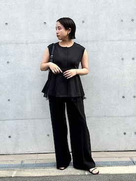 「UR'S（ユアーズ）のアイテム（ベスト）」を使った、ur'sさん（レディース・153cm）の夏コーディネート