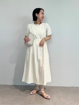 「urs」｜「アイテム（ワンピース/ドレス）」を使った、ur'sさん（レディース・153cm）の夏コーディネート