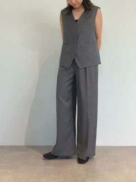 「UR'S（ユアーズ）のアイテム（ベスト）」を使った、ur'sさん（レディース・158cm）の夏コーディネート