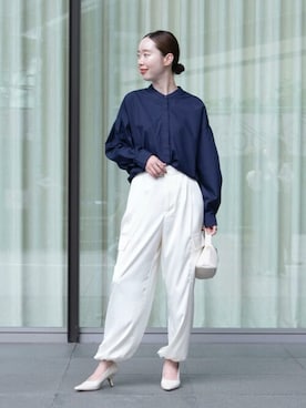 「urs」｜「アイテム（パンプス）」を使った、ur'sさん（レディース・162cm）の夏コーディネート