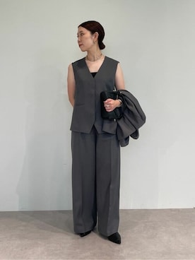 「UR'S（ユアーズ）のアイテム（ベスト）」を使った、ur'sさん（レディース・154cm）の夏コーディネート