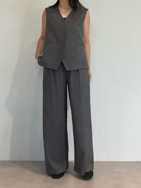 「UR'S（ユアーズ）のアイテム（ベスト）」を使った、ur'sさん（レディース・158cm）の夏コーディネート