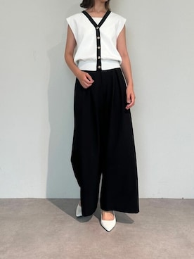 「UR'S（ユアーズ）のアイテム（ベスト）」を使った、ur'sさん（レディース・168cm）の夏コーディネート