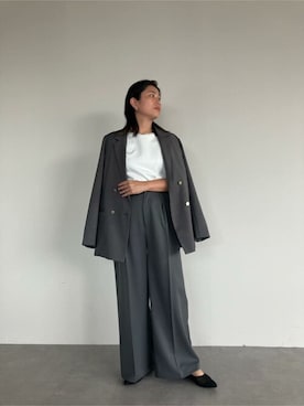 「urs」｜「アイテム（ジャケット/アウター）」を使った、ur'sさん（レディース・158cm）の秋コーディネート