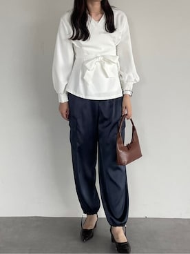 「urs」｜「アイテム（パンプス）」を使った、ur'sさん（レディース・167cm）の秋コーディネート