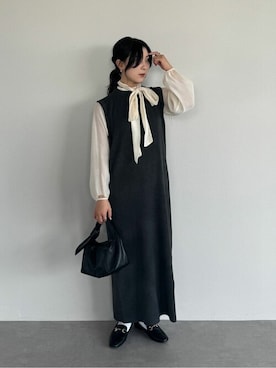 「urs」｜「アイテム（ワンピース/ドレス）」を使った、ur'sさん（レディース・157cm）の秋コーディネート