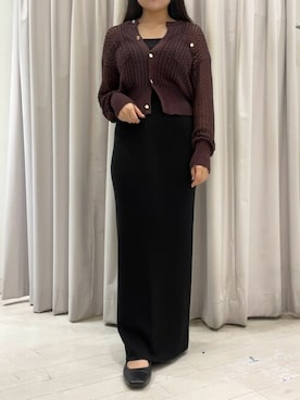 「urs」｜「アイテム（スカート）」を使った、ur'sさん（レディース・153cm）の秋コーディネート