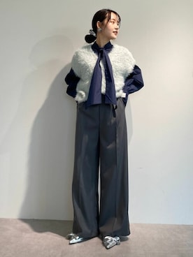 「UR'S（ユアーズ）のアイテム（ベスト）」を使った、ur'sさん（レディース・159cm）の秋コーディネート