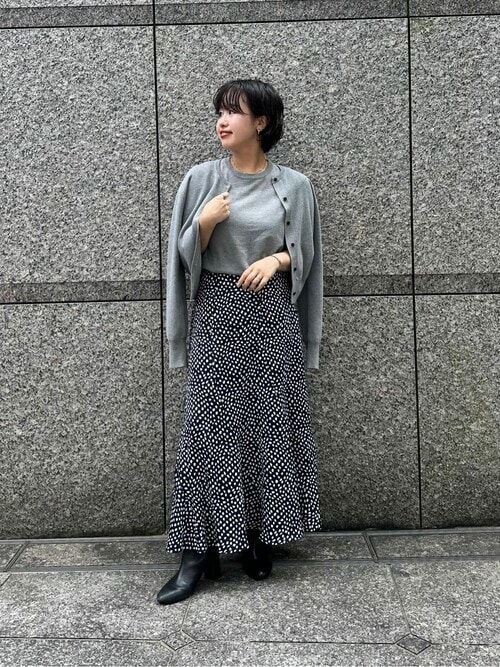 NEWYORKER｜ポリエステルジョーゼット プリーツスカート