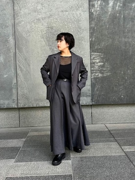 「urs」｜「アイテム（ジャケット/アウター）」を使った、ur'sさん（レディース・153cm）の秋コーディネート