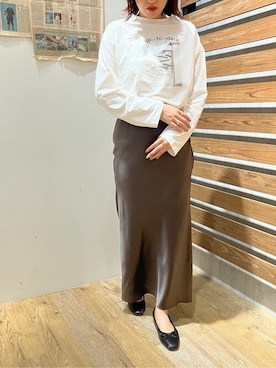 「urs」｜「アイテム（スカート）」を使った、ur'sさん（レディース・169cm）の秋コーディネート