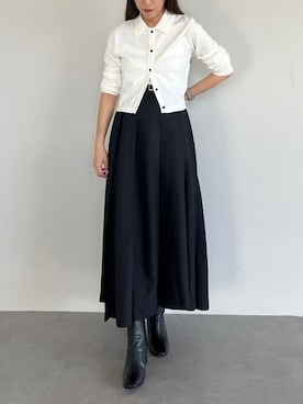「urs」｜「アイテム（スカート）」を使った、ur'sさん（レディース・163cm）の秋コーディネート