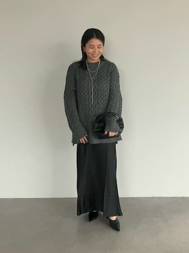 「urs」｜「アイテム（スカート）」を使った、ur'sさん（レディース・158cm）の秋コーディネート