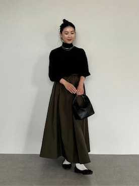 「urs」｜「アイテム（アクセサリー）」を使った、ur'sさん（レディース・157cm）の秋コーディネート