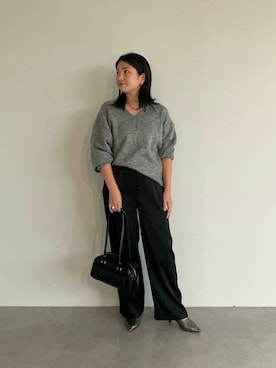 「urs」｜「アイテム（パンプス）」を使った、ur'sさん（レディース・158cm）の秋コーディネート