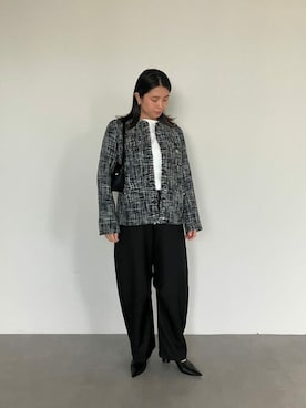「urs」｜「アイテム（ジャケット/アウター）」を使った、ur'sさん（レディース・158cm）の秋コーディネート