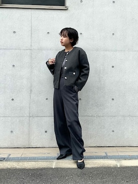 「urs」｜「アイテム（ジャケット/アウター）」を使った、ur'sさん（レディース・153cm）の秋コーディネート